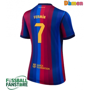 Barcelona Fermin Lopez #7 Replik Heimtrikot Damen 2026-27 Kurzarm